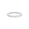 Anniversary Ring with 1/2ct of Laboratory Grown Diamonds in 18ct White Gold Bevilles 
