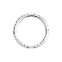 Anniversary Ring with 1/2ct of Laboratory Grown Diamonds in 18ct White Gold Bevilles 