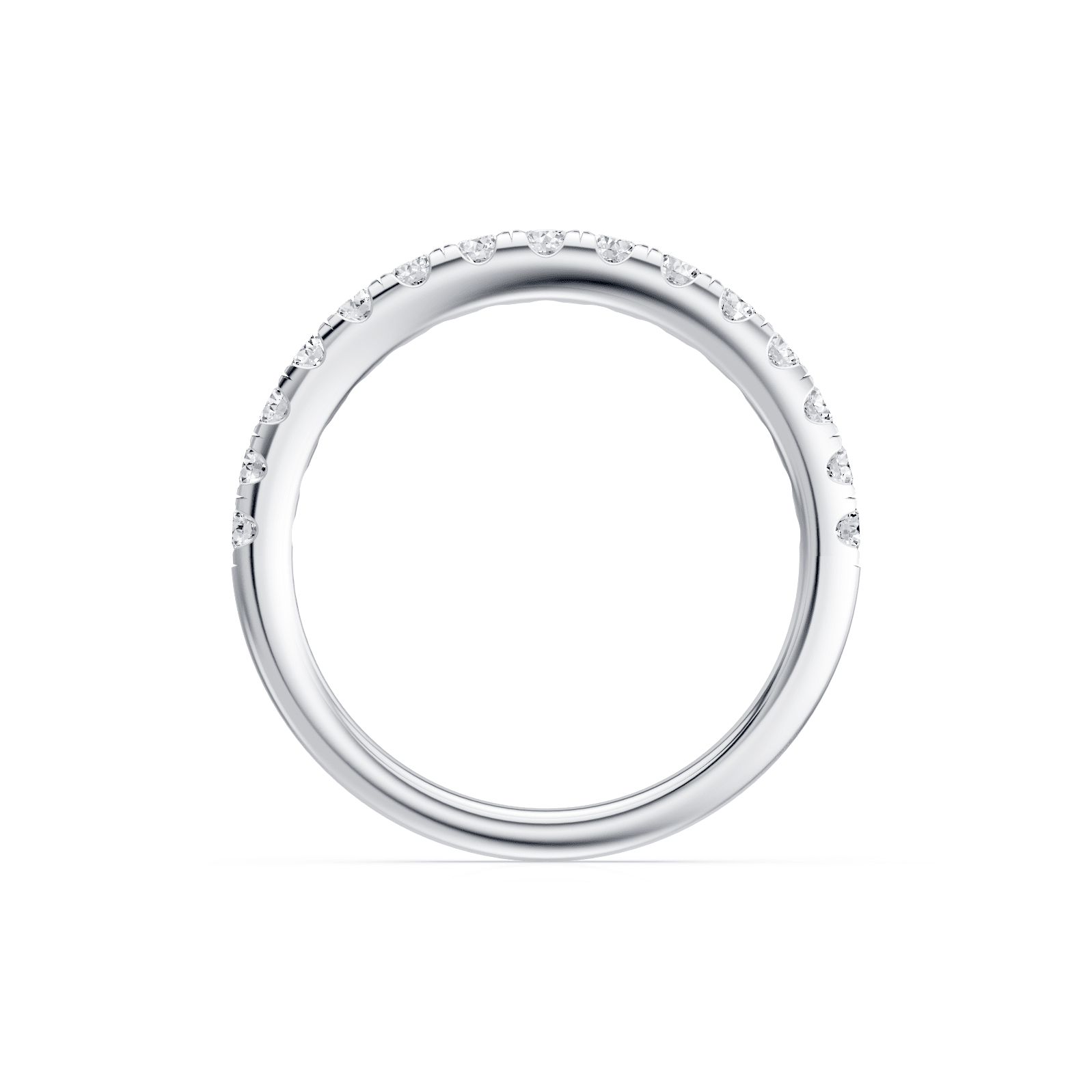 Anniversary Ring with 1/2ct of Laboratory Grown Diamonds in 18ct White Gold Bevilles 