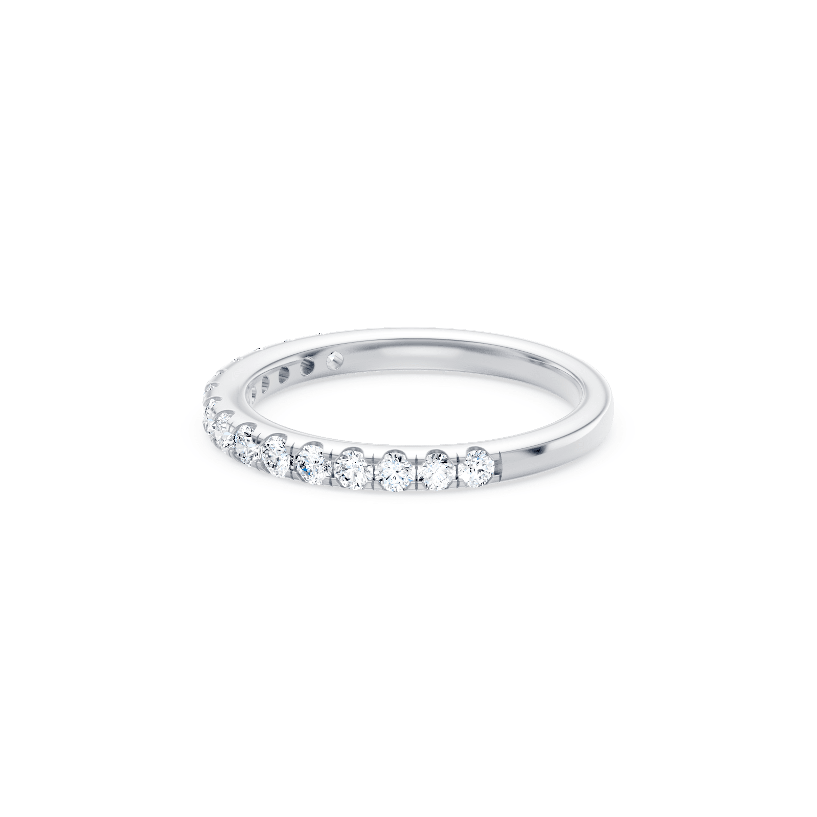Anniversary Ring with 1/2ct of Laboratory Grown Diamonds in 18ct White Gold Bevilles 