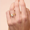 1.00ct Laboratory Grown Diamond Emerald Cut Solitaire Ring in 18ct Yellow Gold Bevilles 