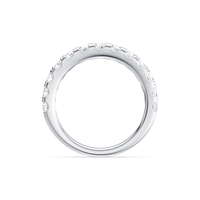 Anniversary Ring with 1.00ct of Laboratory Grown Diamonds in 18ct White Gold Bevilles 