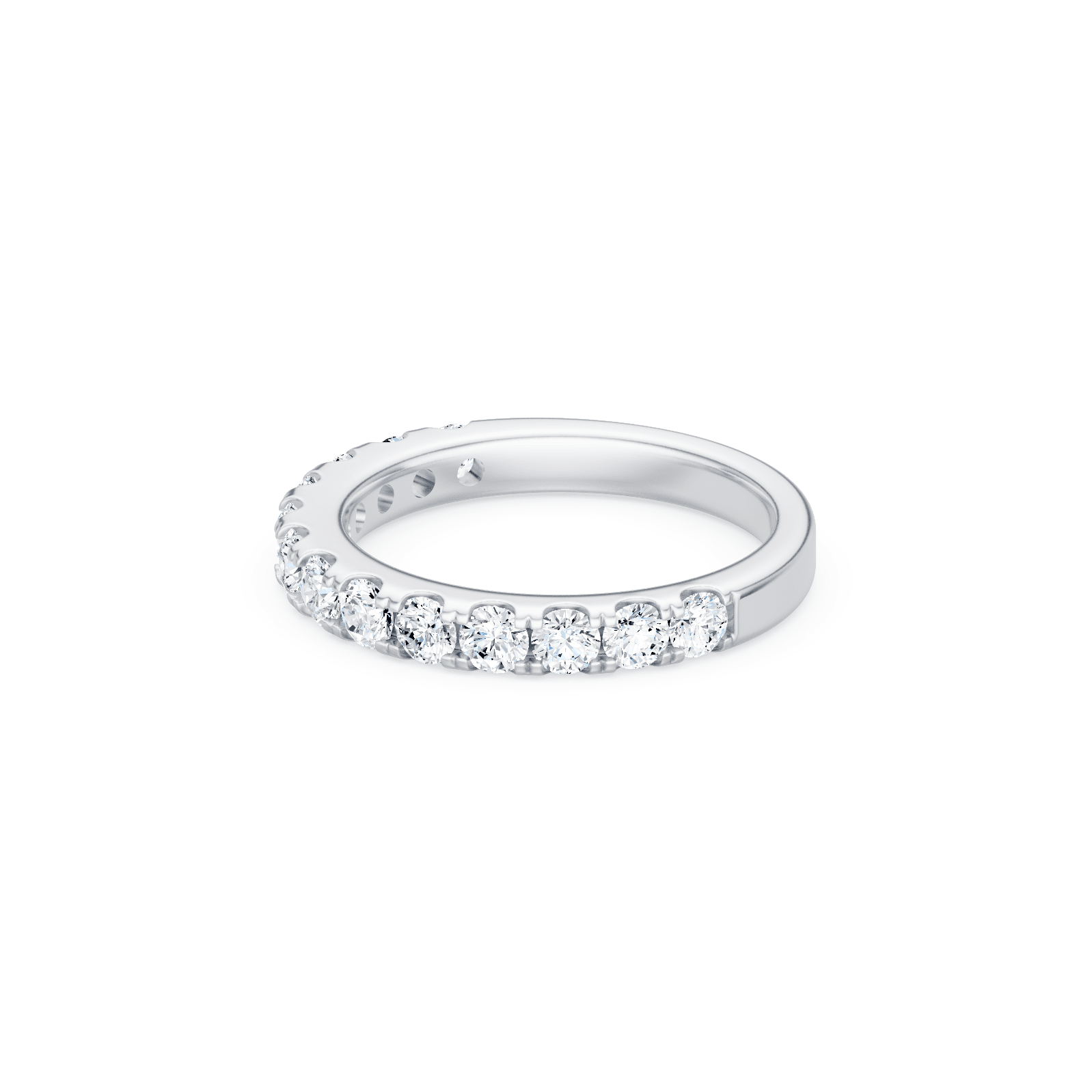 Anniversary Ring with 1.00ct of Laboratory Grown Diamonds in 18ct White Gold Bevilles 