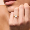1.00ct Laboratory Grown Diamond Oval Cut Solitaire Ring in 18ct Yellow Gold Bevilles 