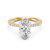 Marquise Shoulder Ring with 2.25ct of Laboratory Grown Diamonds in 18ct Yellow Gold Rings Bevilles 