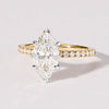 Marquise Shoulder Ring with 2.25ct of Laboratory Grown Diamonds in 18ct Yellow Gold Rings Bevilles 