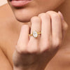 2.00ct Laboratory Grown Diamond Oval Cut Solitaire Ring in 18ct Yellow Gold Bevilles 