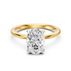 3.00ct Oval Solitaire Laboratory Grown Diamond Ring in 18ct Yellow Gold Rings Bevilles 