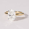 3.00ct Oval Solitaire Laboratory Grown Diamond Ring in 18ct Yellow Gold Rings Bevilles 