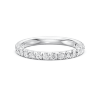 Anniversary Band with 0.62ct of Laboratory Grown Diamonds in 9ct White Gold Rings Bevilles 