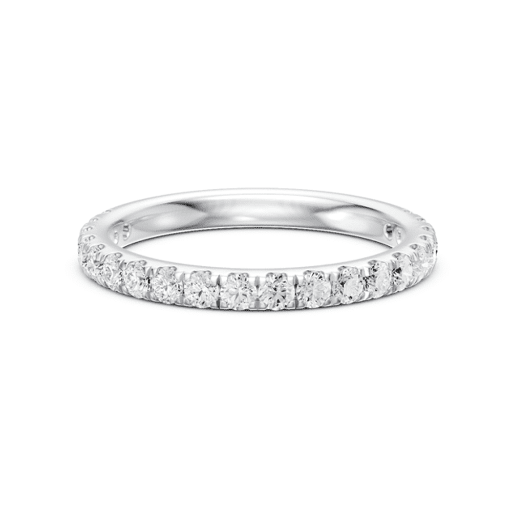 Anniversary Band with 0.62ct of Laboratory Grown Diamonds in 9ct White Gold Rings Bevilles 