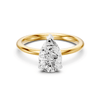 2.00ct Pear Solitaire Laboratory Grown Diamond Ring in 18ct Yellow Gold Rings Bevilles 
