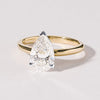 2.00ct Pear Solitaire Laboratory Grown Diamond Ring in 18ct Yellow Gold Rings Bevilles 