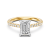 Radiant Shoulder Ring with 2.25ct of Laboratory Grown Diamonds in 18ct Yellow Gold Rings Bevilles 