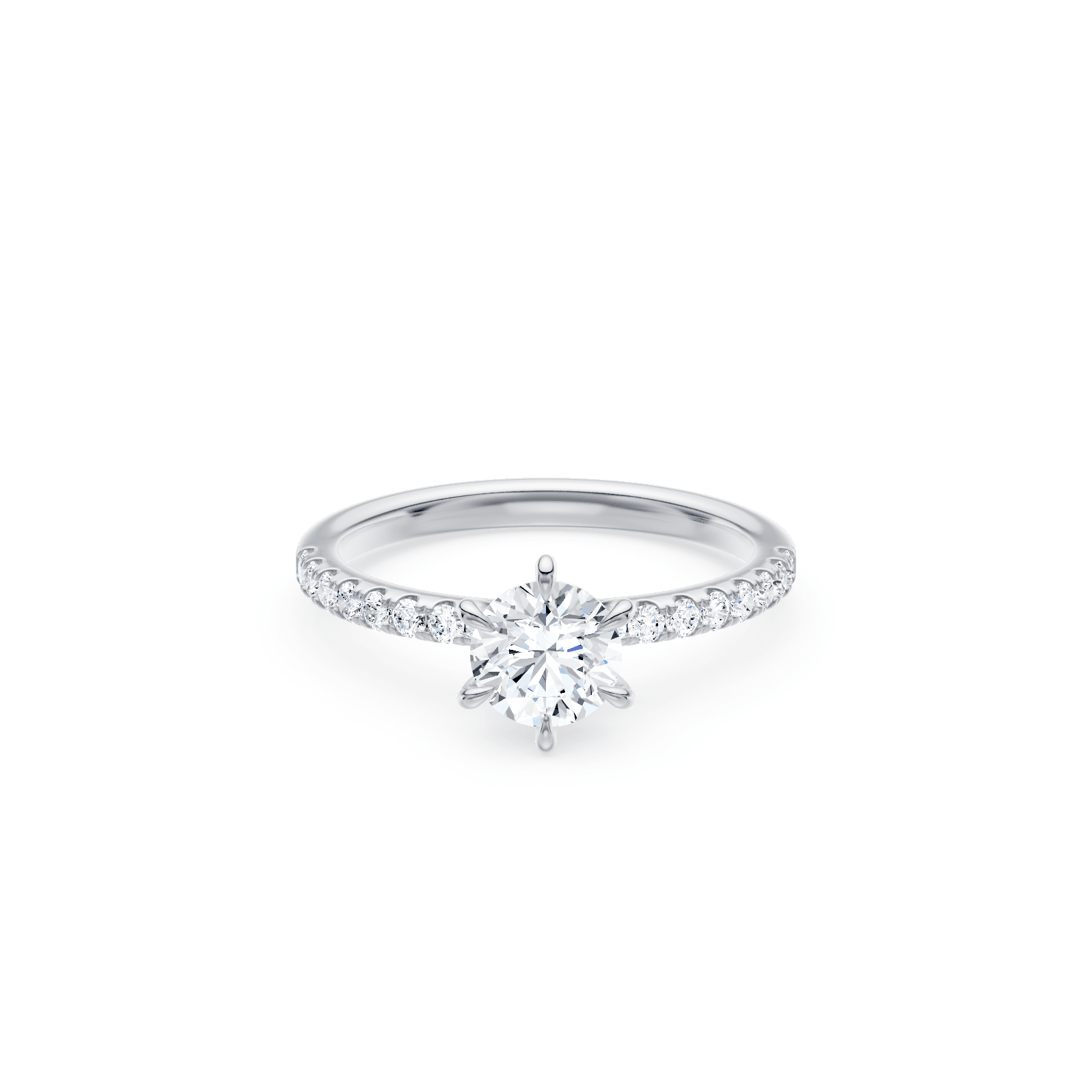 Solitaire Ring with 1.25ct of Laboratory Grown Diamonds in 18ct White Gold Bevilles 
