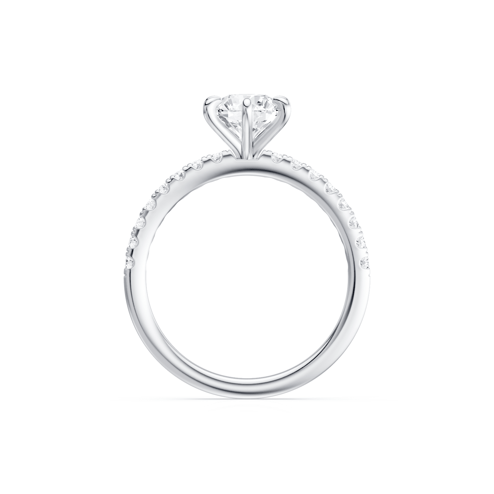 Solitaire Ring with 1.25ct of Laboratory Grown Diamonds in 18ct White Gold Bevilles 