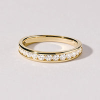 Anniversary Ring with 1/2ct of Laboratory Grown Diamonds in 18ct Yellow Gold Rings Bevilles 