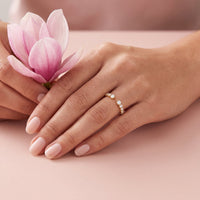 Grown Gorgeous Round Brilliant Open Wedder Ring with 0.45tw of Laboratory-Grown Diamonds in 14kt Yellow Gold Rings Bevilles 