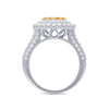 Meera Oval Halo Ring with 1.50ct of Laboratory Grown Diamonds in 9ct White Gold Rings Bevilles 