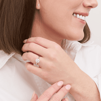 1.70ct Laboratory-Grown Diamond Solitaire Ring in Sterling Silver and Rhodium Rings Bevilles 