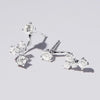 Enhancer Stud Earrings with 1.00ct of Laboratory Grown Diamonds in Platinum and Sterling Silver Earrings Bevilles Jewellers 