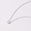 Bezel Pendant Necklace with 0.20ct of Laboratory Grown Diamonds in Sterling Silver and Platinum Necklaces Bevilles 