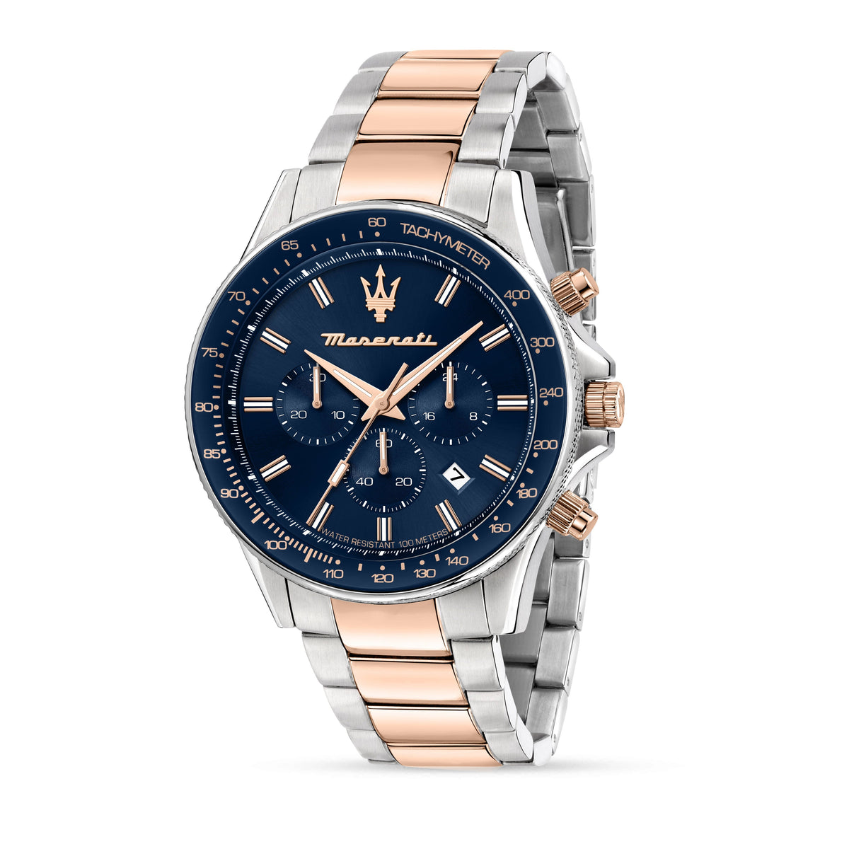 Maserati Sfida Two Tone Chronograph Watch Watches Maserati 