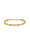 SELENA 3MM TENNIS BRACELET GOLD SMALL 16.5CM Bevilles Jewellers 