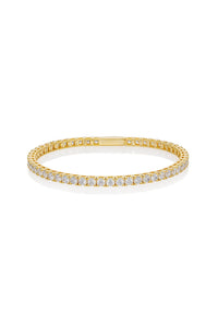 SELENA 3MM TENNIS BRACELET GOLD SMALL 16.5CM Bevilles Jewellers 