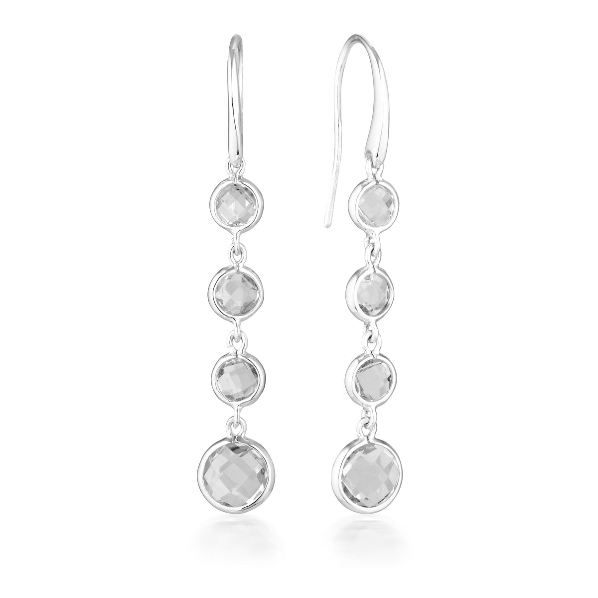 Georgini Helios Silver Drop Earrings Earrings Georgini 