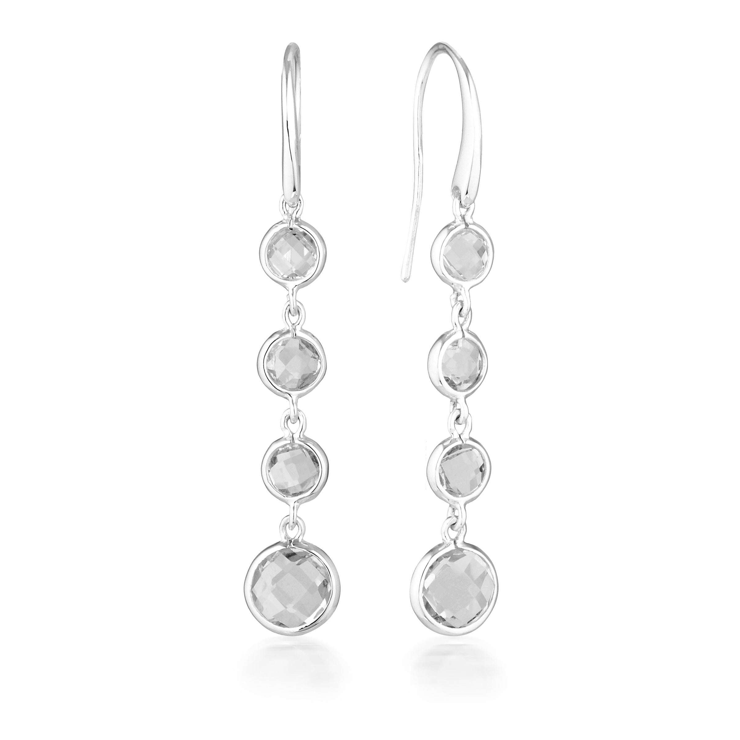 Georgini Helios Silver Drop Earrings Earrings Georgini 