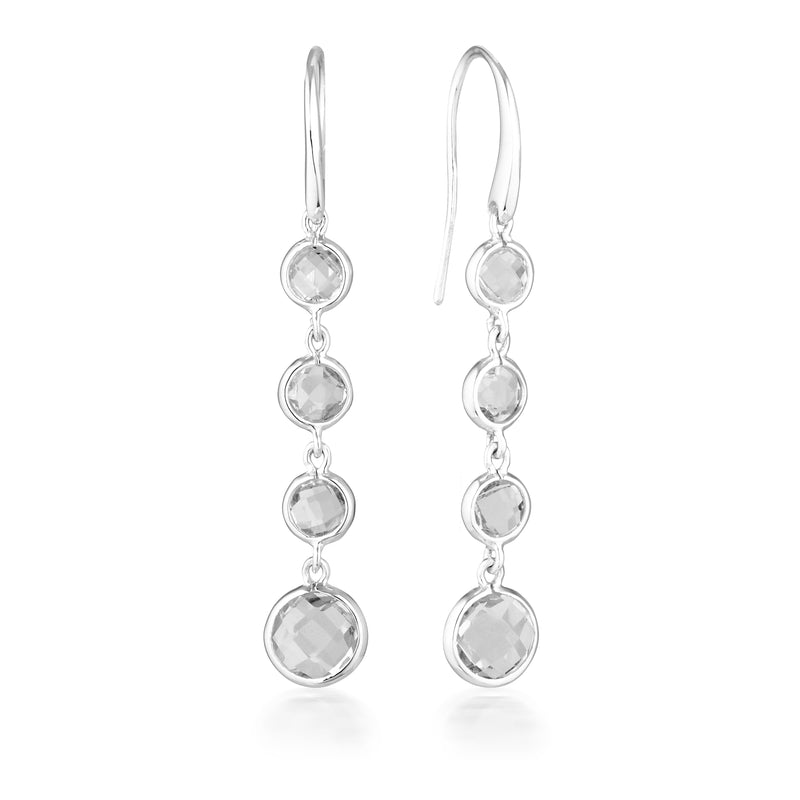 Georgini Helios Silver Drop Earrings Earrings Georgini 