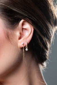GEORGINI RED CARPET GLOBE EARRINGS GOLD Bevilles Jewellers 
