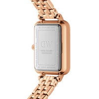 Daniel Wellington Quadro Lumine 20x26 5-Link Rose Gold & Mother of Pearl White Watch Watches Daniel Wellington 