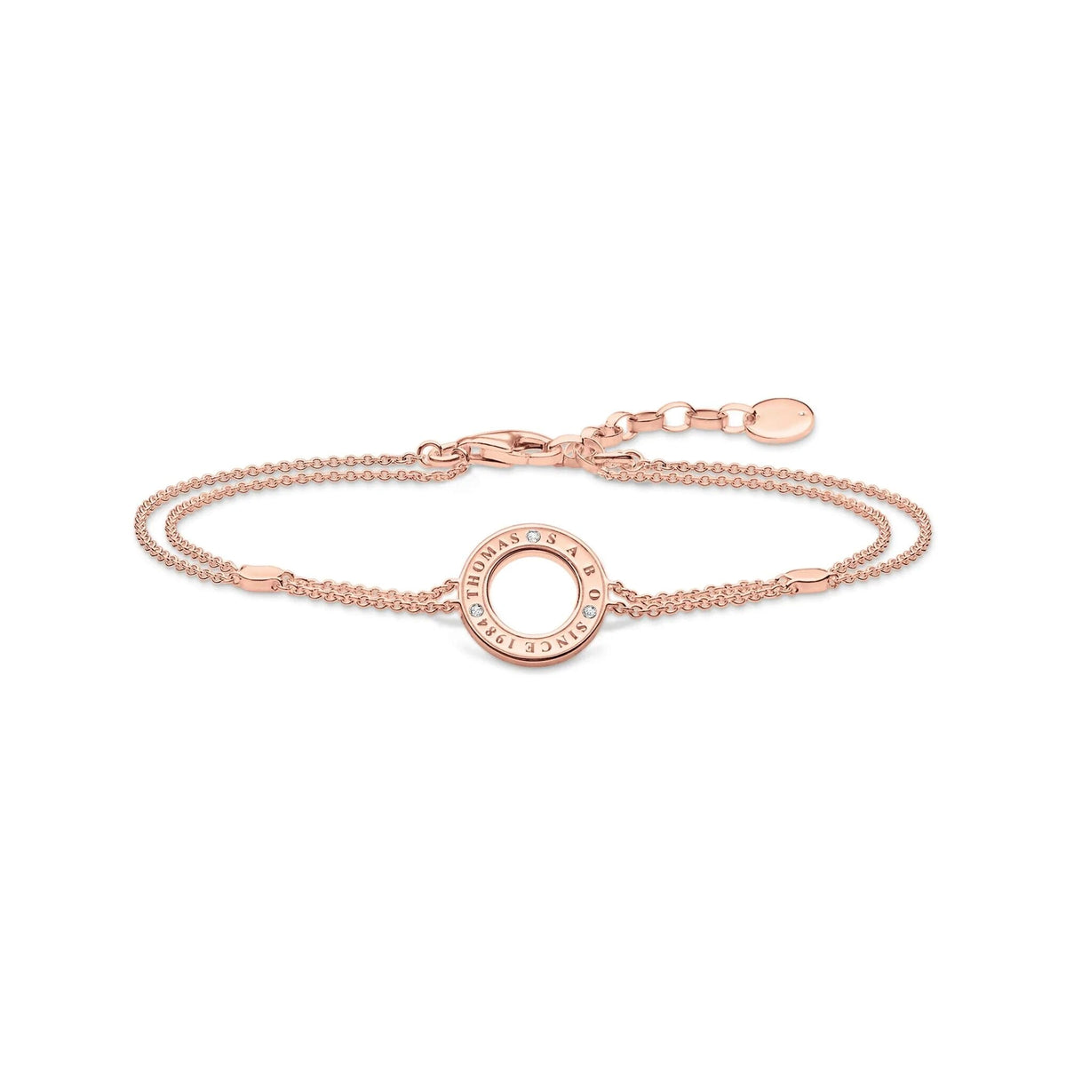 THOMAS SABO Sparkling Circles Rose Gold Bracelet Bracelets Thomas Sabo 