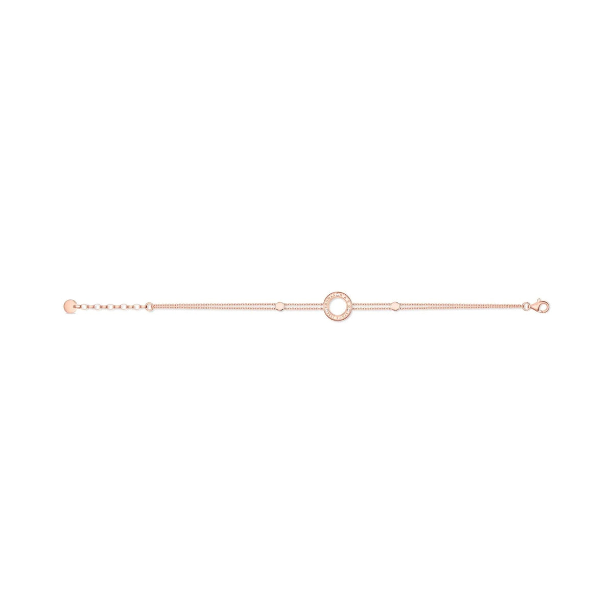 THOMAS SABO Sparkling Circles Rose Gold Bracelet Bracelets Thomas Sabo 