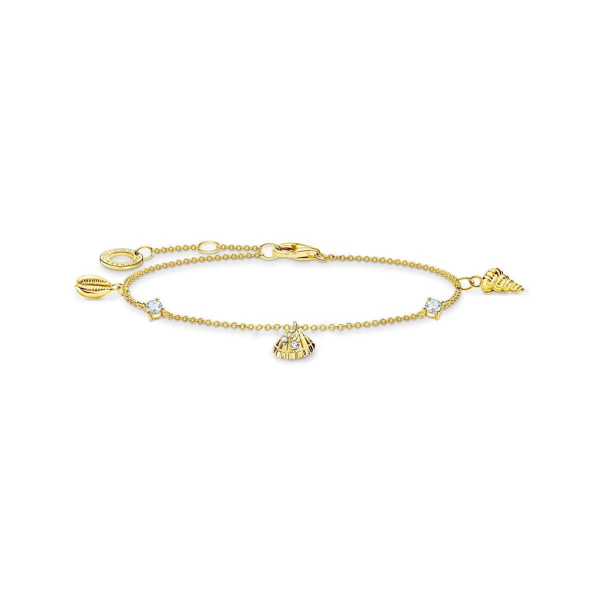 THOMAS SABO Bracelet shells and white stones gold Bracelets Thomas Sabo 