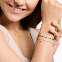 THOMAS SABO Bracelet shells and white stones gold Bracelets Thomas Sabo 
