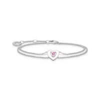 THOMAS SABO Pink Stone Heart Bracelet Bracelets Thomas Sabo 