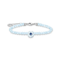 THOMAS SABO Jade Bead Flower Blue Stone Bracelet Bracelets Thomas Sabo 