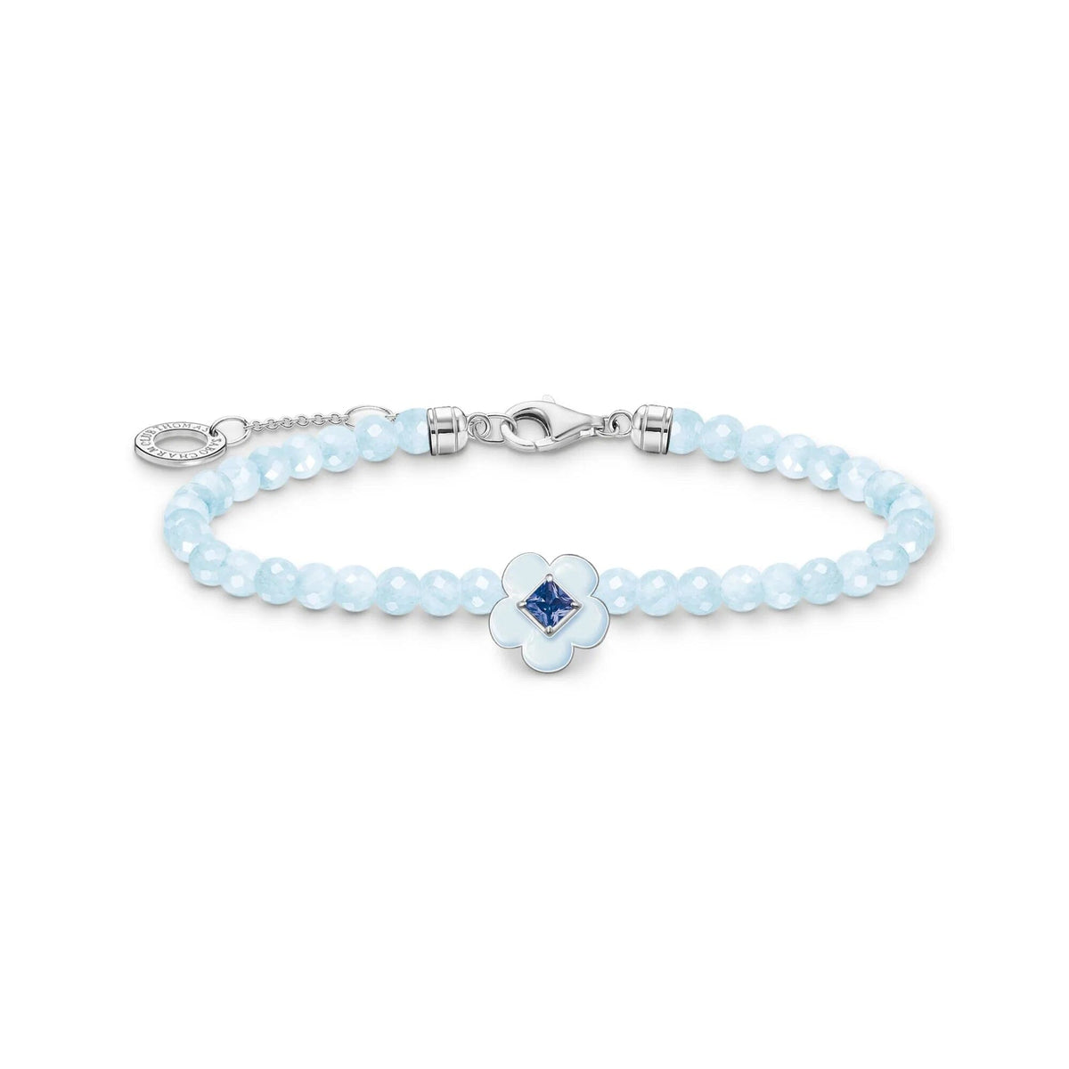 THOMAS SABO Jade Bead Flower Blue Stone Bracelet Bracelets Thomas Sabo 