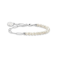 THOMAS SABO Charm Bracelet with Pearls and Chain Links Silver Bracelets THOMAS SABO Charmista 