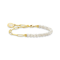 THOMAS SABO Member Charm Bracelet with Charmista Disc Gold Plated Bracelets THOMAS SABO Charmista 