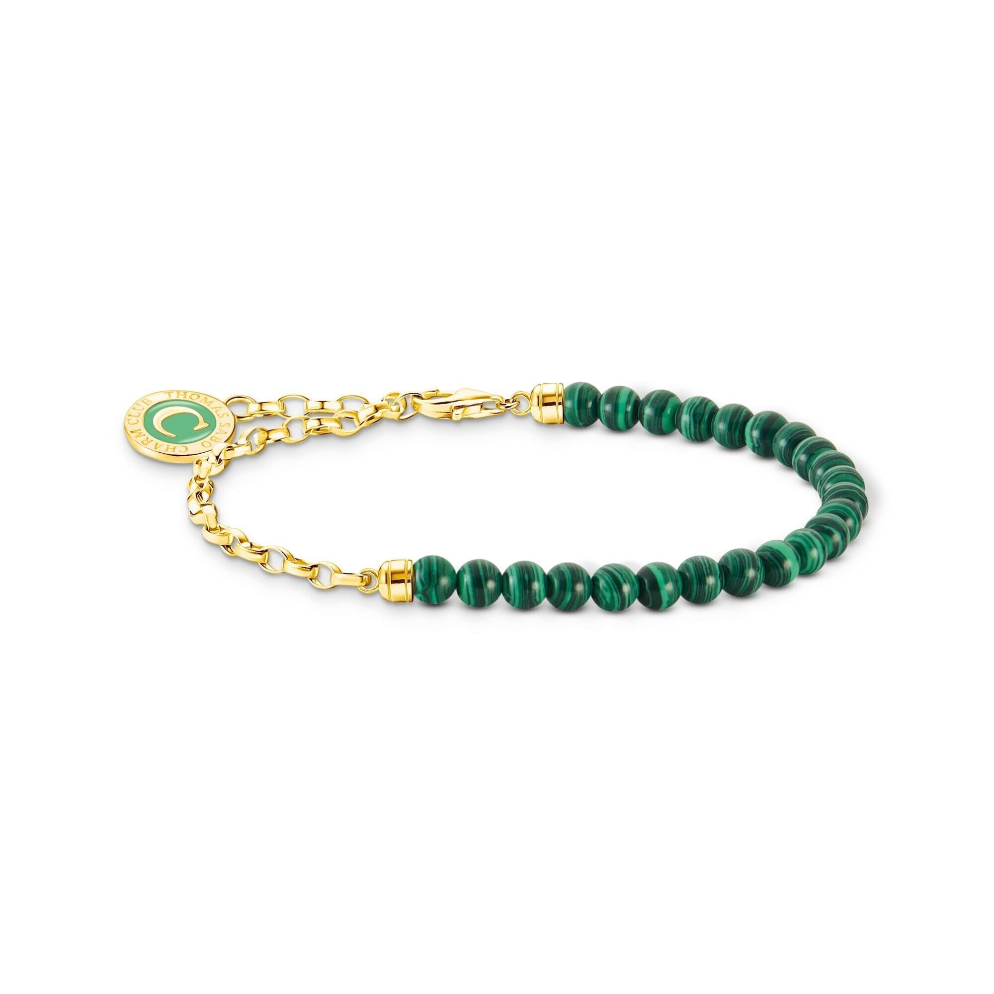 THOMAS SABO Member Charm Bracelet with Green Beads Bracelets THOMAS SABO Charmista 