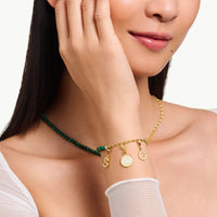 THOMAS SABO Member Charm Bracelet with Green Beads Bracelets THOMAS SABO Charmista 