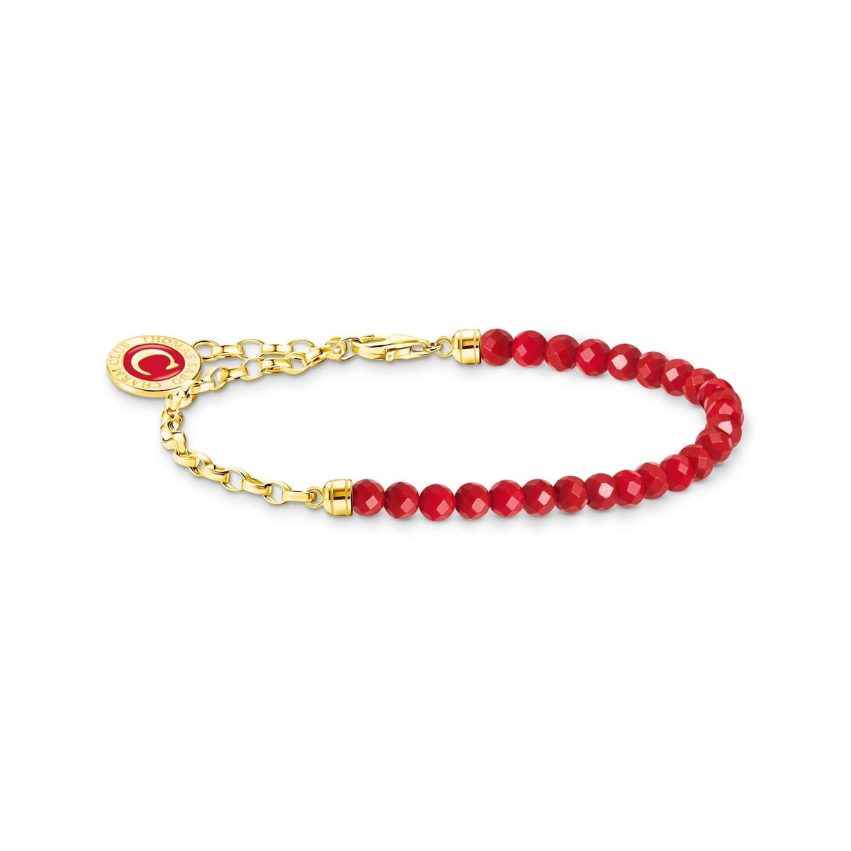 THOMAS SABO Member Charm Bracelet with Red Beads Bracelets THOMAS SABO Charmista 