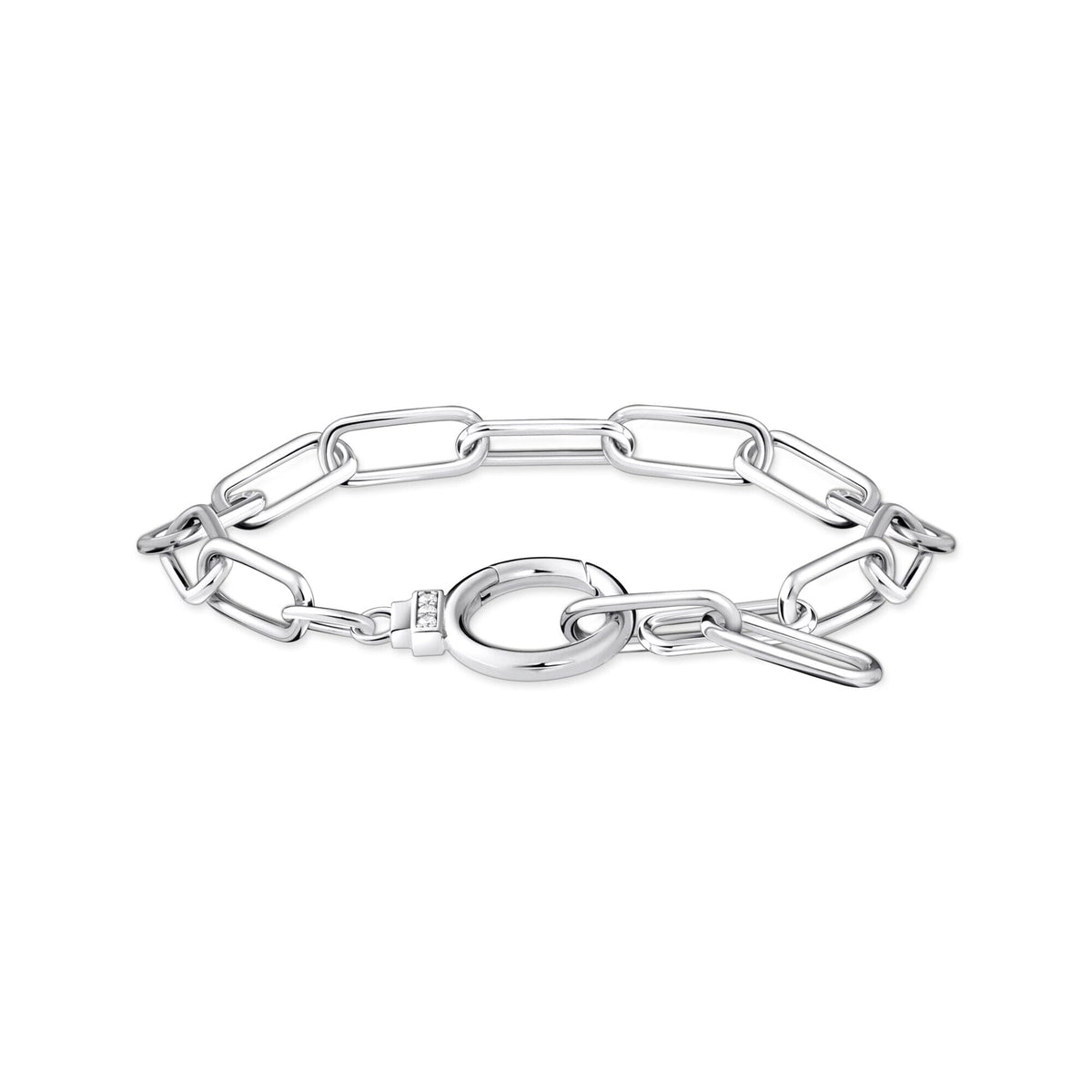 THOMAS SABO Silver Link Bracelet with White Zirconia Bracelets Thomas Sabo 