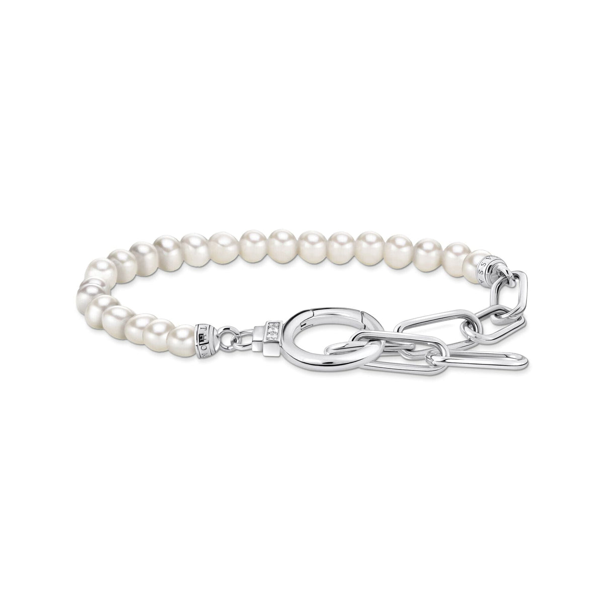 THOMAS SABO Silver Bracelet with Freshwater Cultured Pearls and Zirconia Bracelets Thomas Sabo 