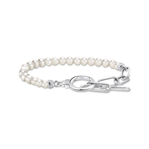 THOMAS SABO Silver Bracelet with Freshwater Cultured Pearls and Zirconia Bracelets Thomas Sabo 