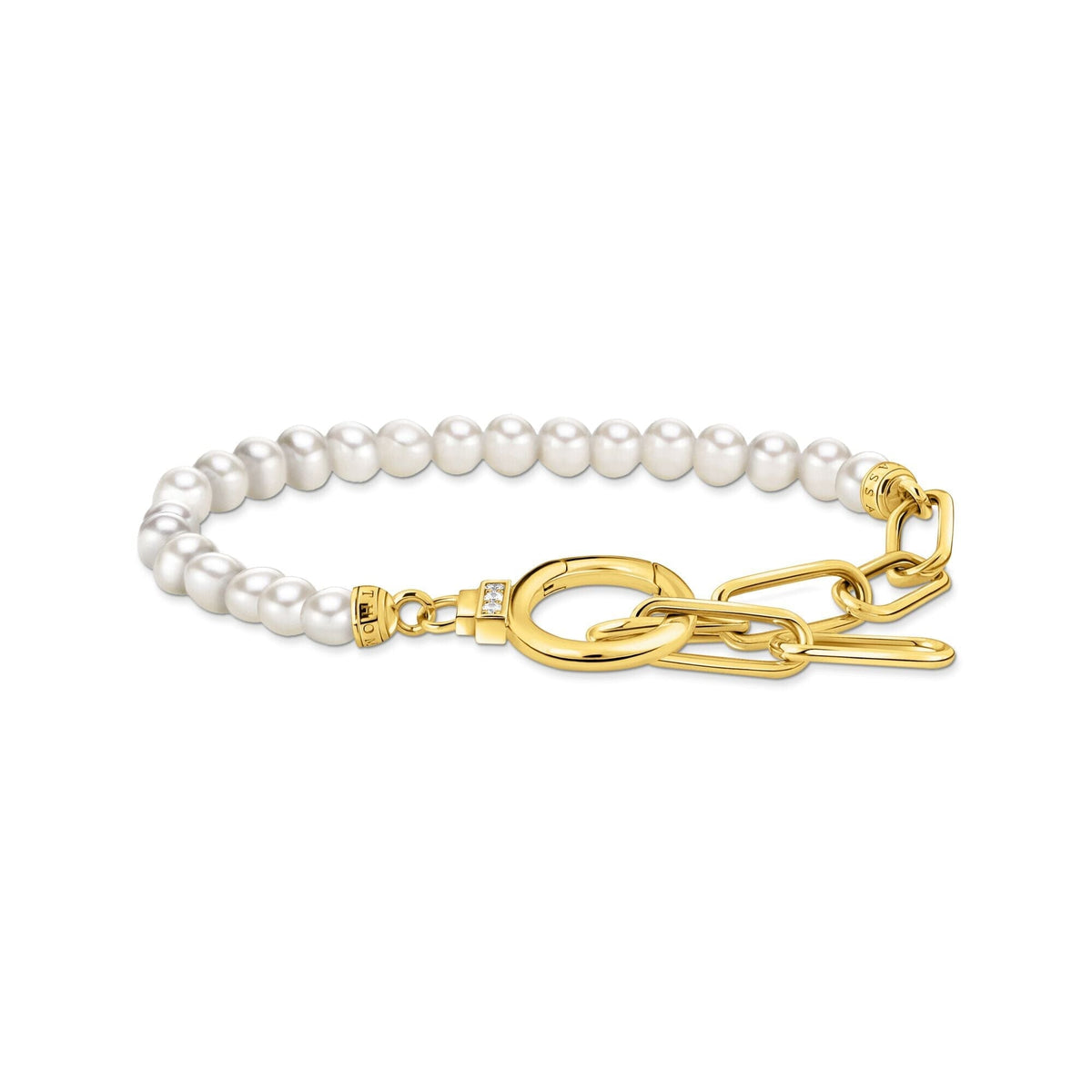 THOMAS SABO Golden Bracelet with Freshwater Cultured Pearls Bracelets Thomas Sabo 